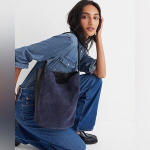 J Crew Berkeley Blue and Black Tote